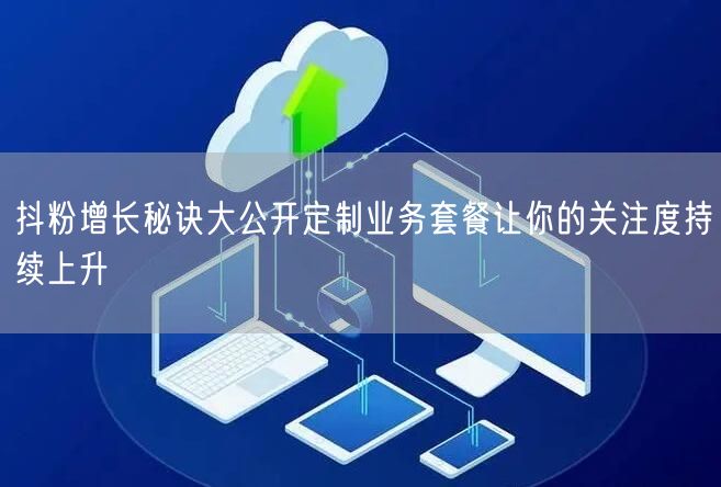 抖粉增长秘诀大公开定制业务套餐让你的关注度持续上升